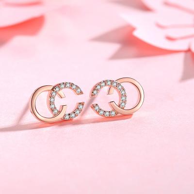 China New High Quality Findings FASHIONABLE Sterling Sliver Woman Earrings Design Fashion Jewelry for sale