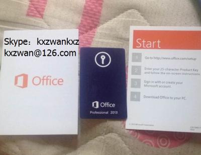 China Windows office 2013  Professional PKC with FPP Key 100% Activate Online with coa for sale