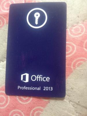 China Microsoft office 2013 Professional with genuine FPP Key card Online Activate for sale