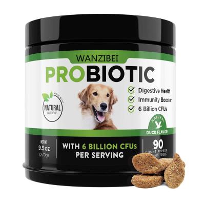 China WANZIBEI- Stocked Probiotics Chews For Dogs Advanced Dog Probiotics Chews With 30 Billion Cfus+ Digestive Enzymes for sale