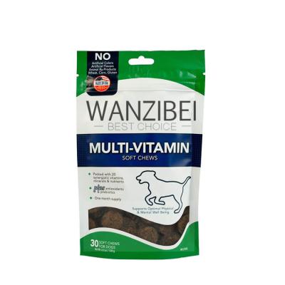 China WANZIBEI Sustainable Multi-Vitamin Soft Chew Dog Supplements | Supports Dogs Physical and Mental Health | 30 day supply for sale