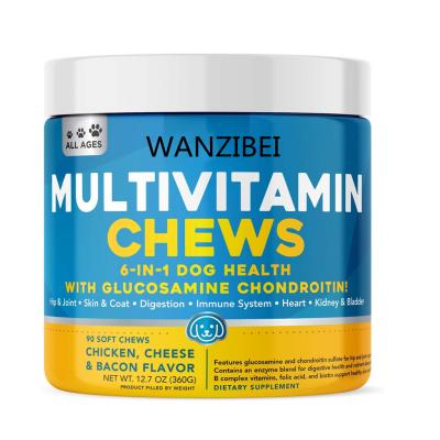 China WANZIBEI-Dog Stocked Multivitamin with Glucosamine and PurforMSM for Dog Hip and Joint Support for sale