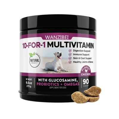 China Stocked 10 in 1 Dog Multivitamin with Glucosamine - Essential Dog Vitamins with Glucosamine Chondroitin for Dogs Overall Health for sale