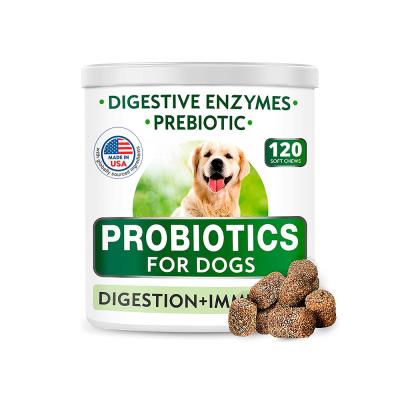 China WANZIBEI Stocked Probiotics Dog Chews Chewable Fiber Supplement with Prebiotics Digestive Enzymes to Improve Digestion and Immunity for sale