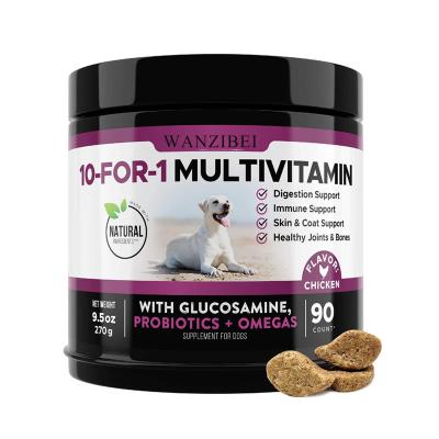 China Stocked 10 in 1 Dog Multivitamin with Glucosamine and Hip Joint Pet Supplement for sale