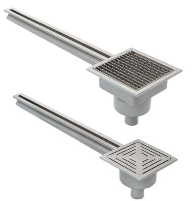 China Luxury stainless steel floor drain and mondeway kitchen floor drain with cover for commercial kitchen for sale