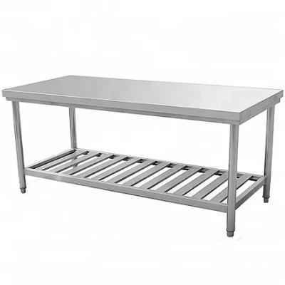 China Luxury commercial kitchen stainless steel work table for restaurant project for sale