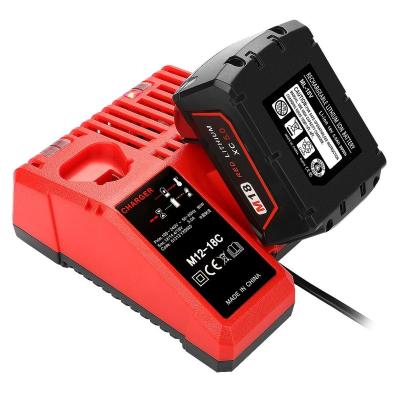 China Universal Charger For Universal Machine Tool Battery Replacement Li-ion Power Tool Battery Charger For Milwaukee M18 M12 12v/18V Battery Charger for sale