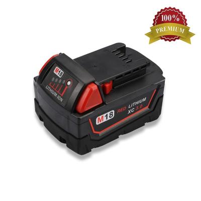 China Machine- Tool Lithium Ion Battery 18V fit for milwaukee m18 battery case machine tool battery for milwaukee m18 for sale