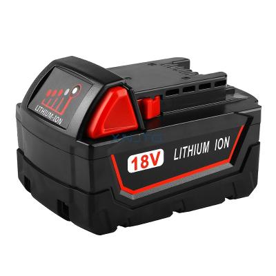 China Power Tools 18V 3Ah Rechargeable Battery Li Ion Pack For Milwaukee M 18 M18B Cordless Power Tool Battery for sale