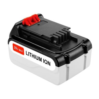 China Power Tools 20V 5.0Ah Rechargeable Cordless Li-ion Power Tools Drill Battery Pack For Black Decker for sale