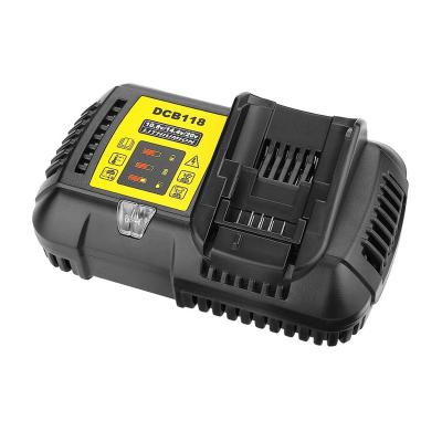 China Custom Logo Factory Power Tool Battery Charger 10.8V to 20V Power Tool Battery Fast Charger for Dewalt Batteries 18V Lithium Ion for sale