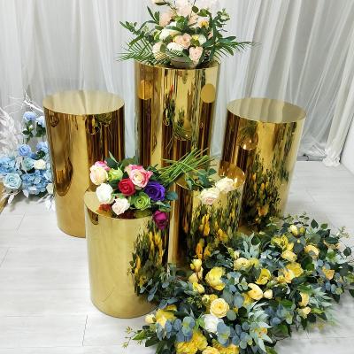 China Wedding/Party/Banquet/Hotel...Wedding Decoration Cake Stand Flower Display Metal Gold Pedestals for sale