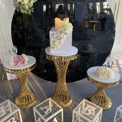 China Wedding/Party/Banquet/Hotel...Round Cylinder Pedestals Dessert Cake Display Pedestals Stand for Events Weddings for sale