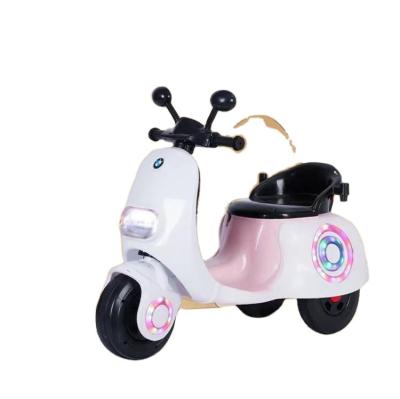 China Ride On Toy Electric Motorcycle Can Sit On One Person Tricycle Pedal Charging Music Lights Children's Motorcycle for sale