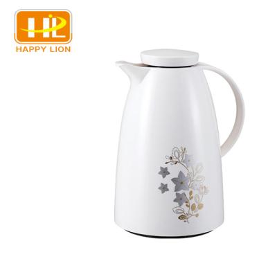 China Business HAPPY LION Vacuum Flask Coffee Pot With Vacuum Glass Insulation Plastic Refill 1000ml Thermos for sale