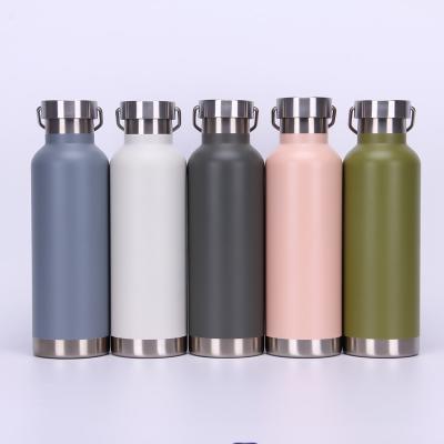 China 750ML SS Stainless Steel Single Slim Vacuum Sealed Water Bottle Viable For Keeping Temperature Long Time for sale