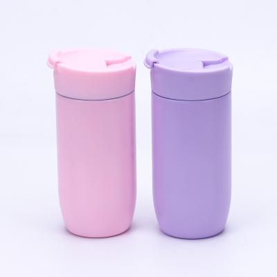 China Viable Stainless Steel 480ML Double Walled Vacuum Insulated Desktop Coffee Tumbler Travel Mug with Flip Lid for sale