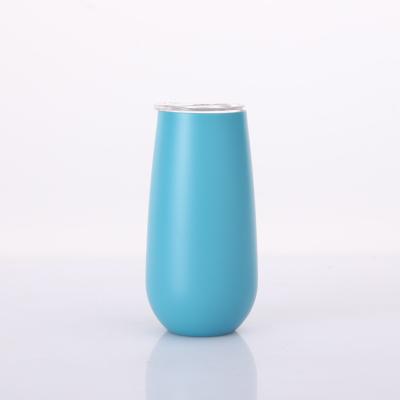 China Hot Selling Cute Viable Custom Egg Champagne Tumbler Stainless Steel Vacuum Wine Printing Insulated Travel Coffee Mug for sale