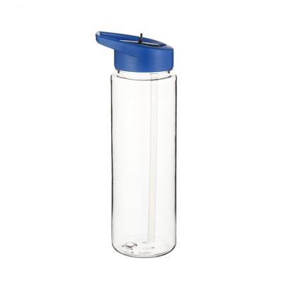 China Wholesale Viable BPA Free TRITAN Free Cold Drinks Plastic Juice Water Bottle With Straw for sale