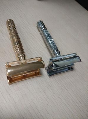 China Ergonomic Design Men shaving Butterfly Safety Razor , twist to open Head for sale