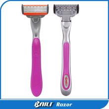 China Maquinilla de afeitar de señora Shaver Rubber Handle Shaving para el OEM de las mujeres aceptable en venta