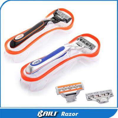 China Metal Ladies Shaving Razor 3 and 5 Stainless Blade Big Shaving Shaver for sale