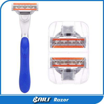 China BAILI REGAL System Razor 3 Blade Flexible Swiveling Head A Glide Strip for sale