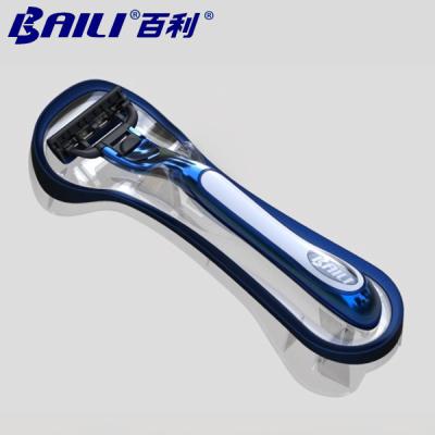 China Metal Chrome Plated 5 Five Blade Razor Mens Razor Heavy weight Great Control for sale