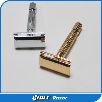 China Barber Shaving Tools Golden safety shaving razor Platinum blades for sale