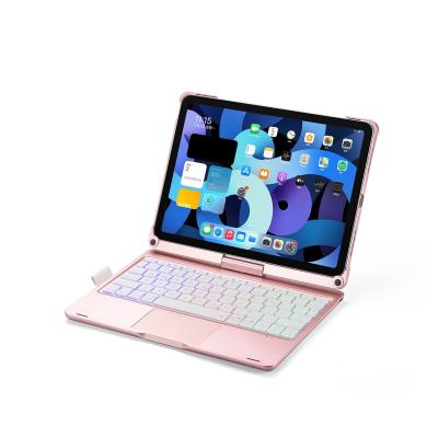 China New Arrival Wireless Backlit 360 Degree Rotation Touchpad Keyboard Case 2022 iPad 109 11 inch for sale