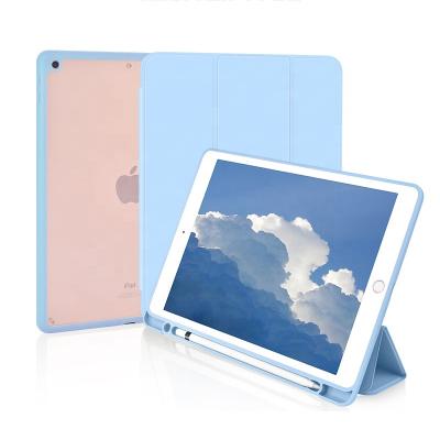 China Beautiful Color Acrylic iPad 9.7 9.7 Inch Cover With Pencil Holder For iPad 102 105 109 11 for sale