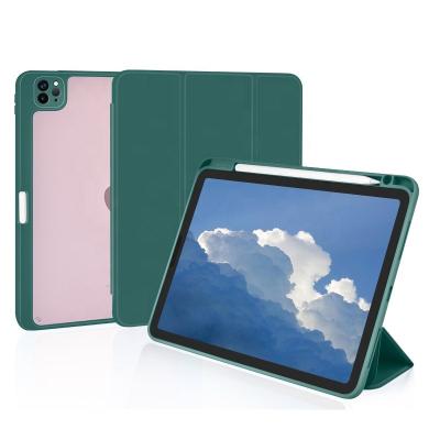 China Pro 11 Different Sizes Acrylic iPad Slot Case Magnetic With Pencil Holder For iPad 97 105 109 11 Inch for sale