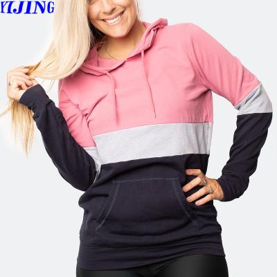 China Breathable Color Block Nursing Top Nursing Hoodies With Horizontal Zips In Front Casual Clothes for sale