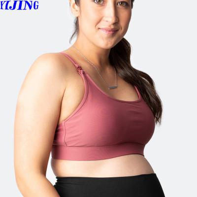 China Breathable Hands Free Pumping Bra and Nursing All-in-One Breastfeeding Maternity Sports Bra for Breastfeeding for sale