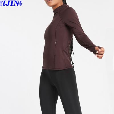 China Breathable New Design Custom Fitness Zipper Hoodies For Women for sale