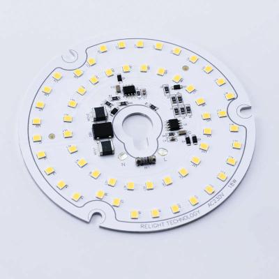 China AlGaInP LED HV/AC dimmable module, round SMD 3528, with dimming triac for sale