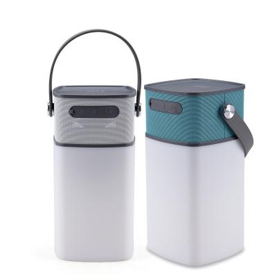 China Phone Function Waterproof Camping LED Lantern Light Speaker Top Rank Light With Hands Free Function for sale