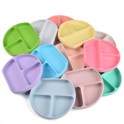 China BPA Free Wholesale Children's Tableware, Baby Suction Cup Silica Gel Bowl, Baby Spoon Silica Gel Dish Set for sale