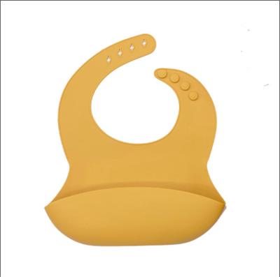 China BPA Free Food Grade Silicone Baby Spit Mat Silicone Baby Bib Baby Meal Waterproof Anti-dirty Bib for sale