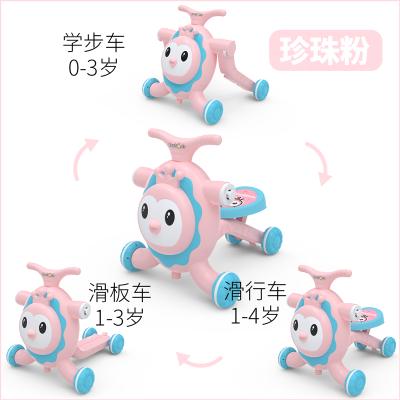 China China Plastic Kids Learn To Walk Musical Cartoon Toy Chair Baby Walker With Stopper For Kids 3 In 1 for sale