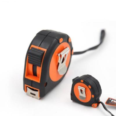 China 5 Meters Portable Plastic Plastic Rubber Tape Measure With Clip And Belt Tape Stop Portable Steel Tape Suitable For Construction for sale