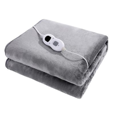 China Hot Selling Smart Temperature Control Fire Retardant Twin Size Washable Electric Under Blanket For Bed for sale