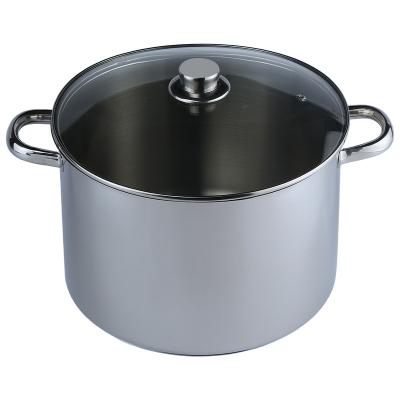 China Viable Top Tier Supply Not Easily Warped Commercial 304 Stainless Steel Cookware Cooking Pan Soup Pot for sale