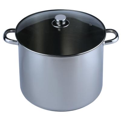 China High Sustainable Efficient Best Seller Kitchen Use Cookware Cooking Pan Stainless Steel Large Stockpot With Lid for sale