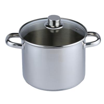 China 2022 New Arrival Viable Commercial Cookware Heavy Duty Stainless Steel Pan Large Stockpot For Restaurant for sale