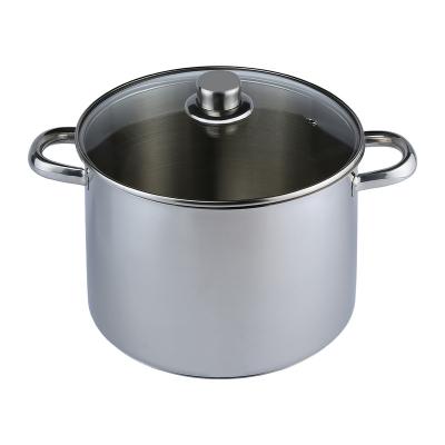 China High Quality Stainless Steel Viable Pan Cookware Sets Covered Stockpot 28cm with LFGB Approval for sale