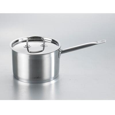 China Modern 304 Stainless Steel Sauce Pan Pot With Lid Excellent Performance Sustainable Cookware Kitchen Accessories for sale