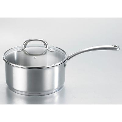 China 16cm Viable High Quality Home Multifunctional Sauce Pan Pot With Lid Cookware 304 Stainless Steel for sale