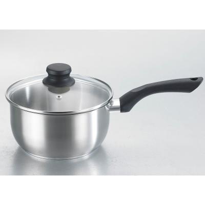 China High Temperature Induction 4 L Cookware Stainless Steel Sustainable Good Brand Resistance Sauce Pan Pot for sale